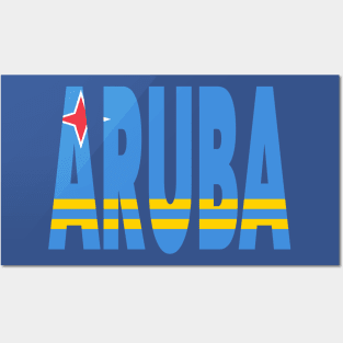 Aruba - Flag overlay on ARUBA Posters and Art